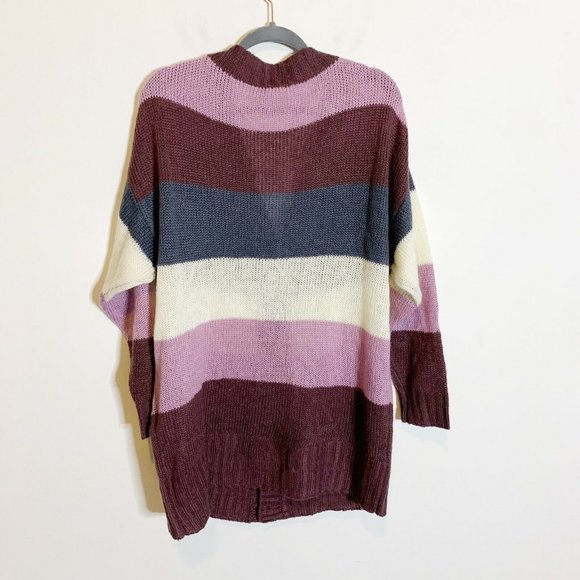 LuLaRoe Lucille Cardigan Boyfriend Colorblock - Picture 2 of 7